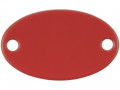 Шильдик металлический Alfa Oval, красный