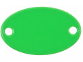 Шильдик металлический Alfa Oval, зеленый неон