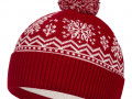 Шапка Elnik, красная с молочно-белым