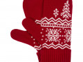 Варежки Elnik, красные с молочно-белым