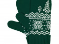 Варежки Elnik, зеленые с молочно-белым