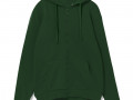 Толстовка на молнии с капюшоном Siverga 2.0, темно-зеленая