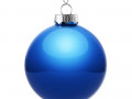 Елочный шар Finery Gloss, 10 см, глянцевый синий