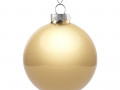 Елочный шар Finery Gloss, 10 см, глянцевый золотистый