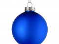 Елочный шар Finery Matt, 10 см, матовый синий