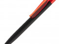 Ручка шариковая Prodir QS01 PRT-T Soft Touch, черная с красным