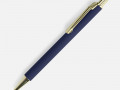 Ручка шариковая Lobby Soft Touch Gold, синяя