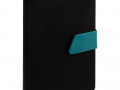 Ежедневник Boom, недатированный, черный с бирюзовым