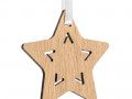 Деревянная подвеска Christmate, звезда